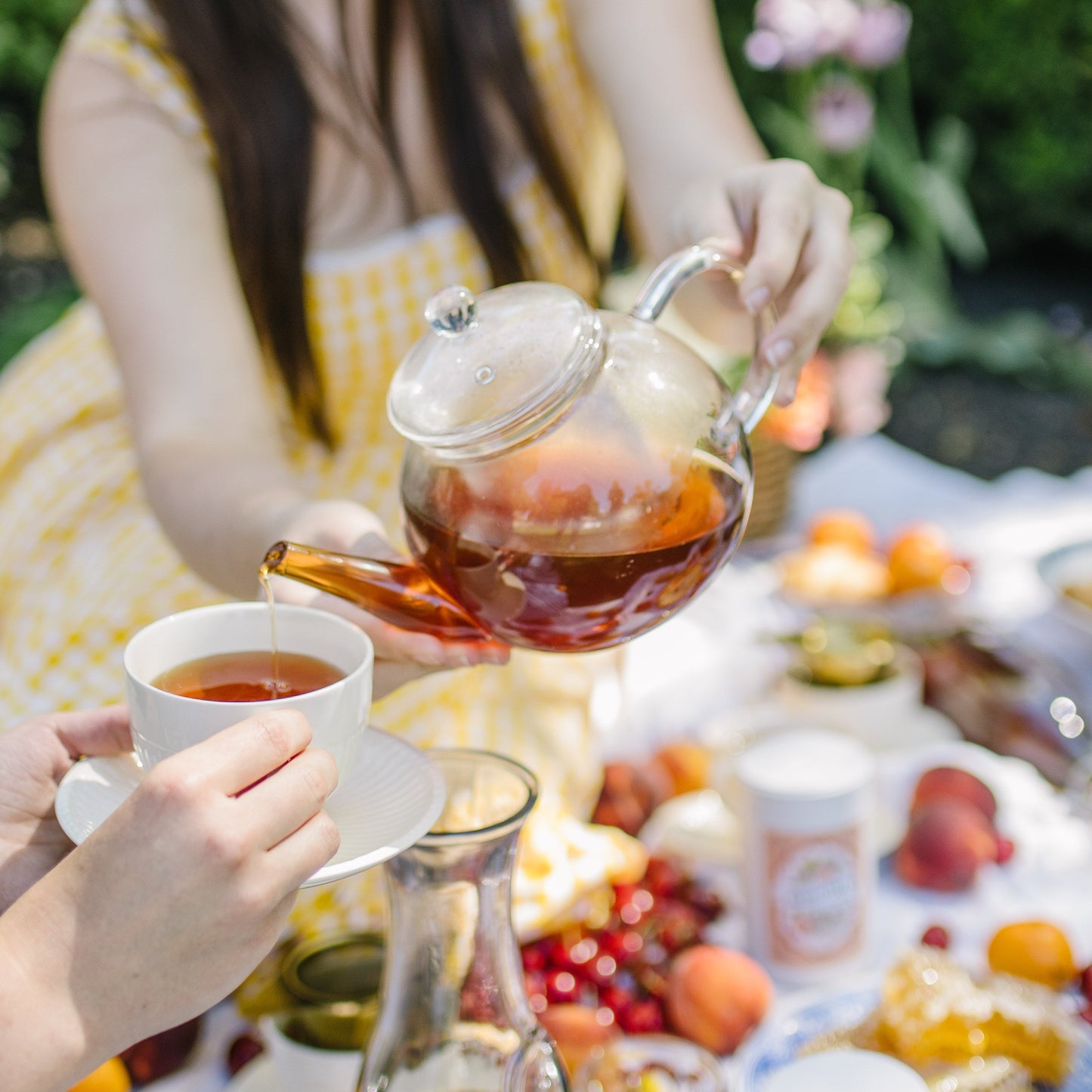 Summer Honey Peach Herbal Tea