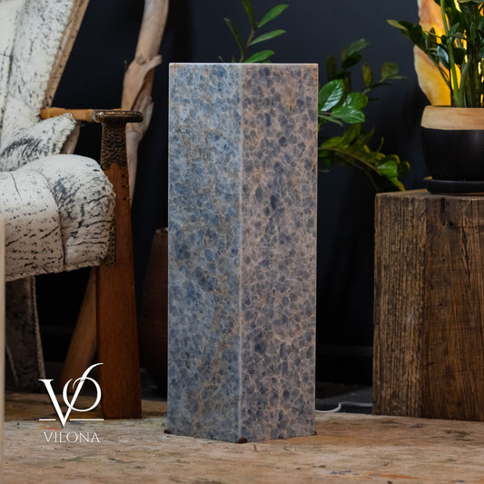 Arctic Onyx Floor Lamp - Small - 27.5"H x 8"W - Square - 4 - Armand’s Maison & Marché