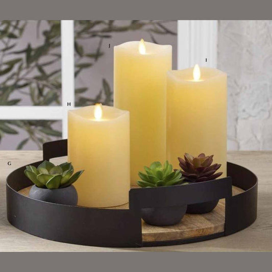 Black Metal Edge Wood Nesting Trays (Set of 2) - Armand’s Maison & Marché