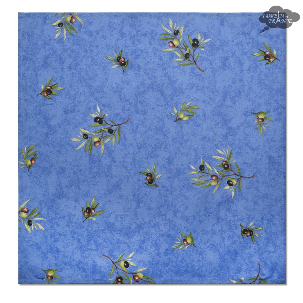 French Provencal napkin - Cotton - Clos des Oliviers blue | Label France - Armand’s Maison & Marché