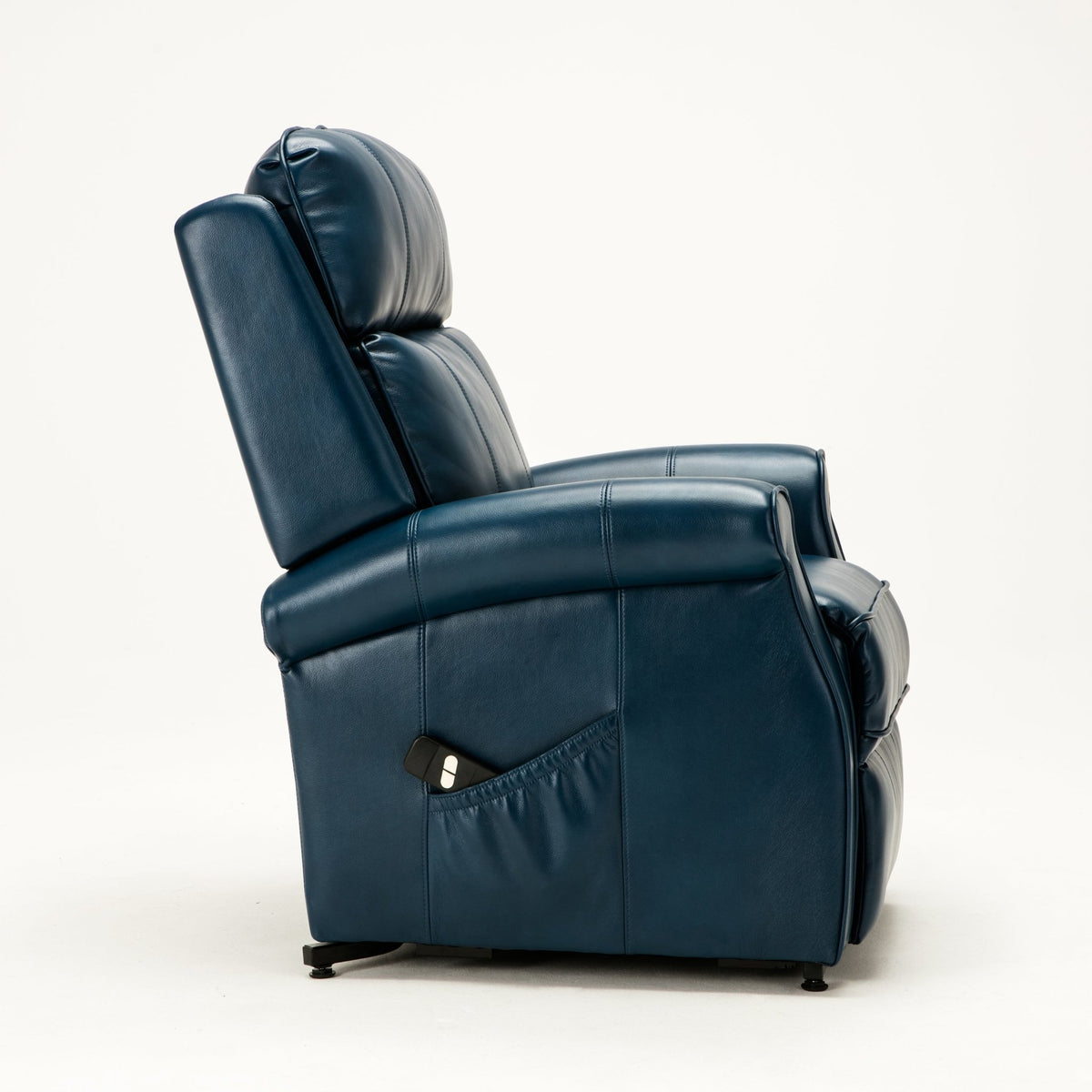 Landis Navy Blue Traditional Power Lift Recliner - Armand’s Maison & Marché
