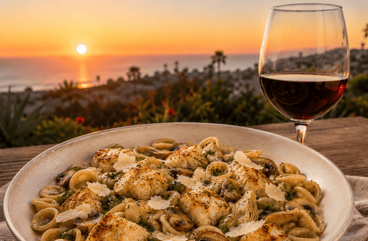 A Coastal-Inspired Orecchiette with Cod, Artichokes & Morel Mushroom Sauce - Armand’s Maison & Marché