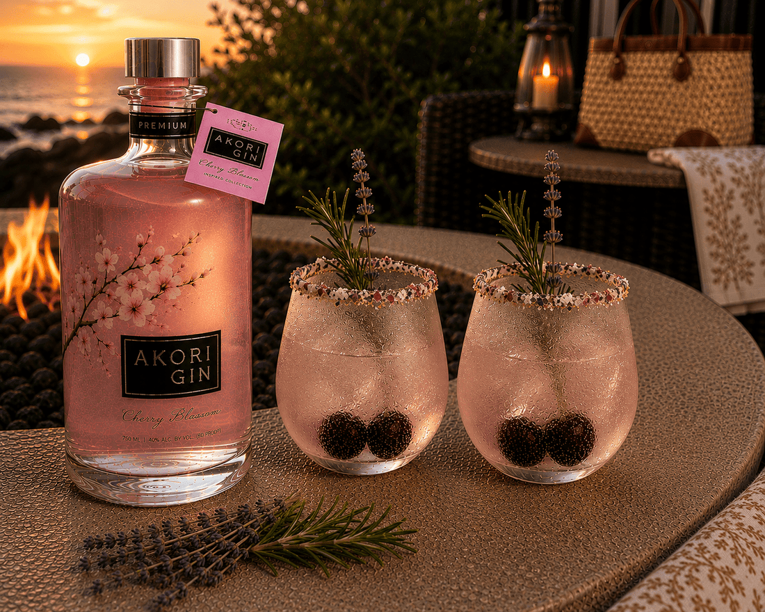 Cherry Blossom Gin & Tonic with Edible Flowers - Armand’s Maison & Marché