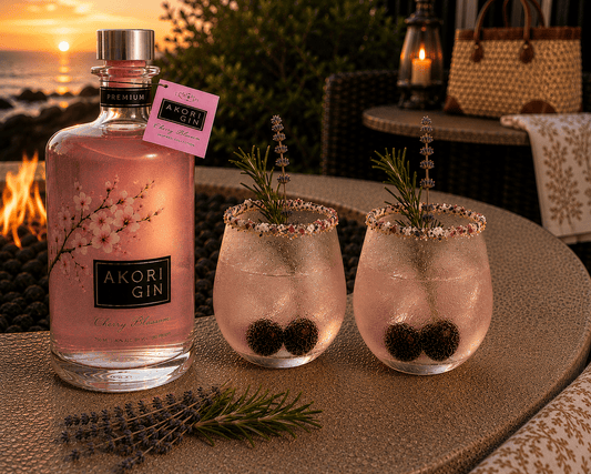 Cherry Blossom Gin & Tonic with Edible Flowers - Armand’s Maison & Marché
