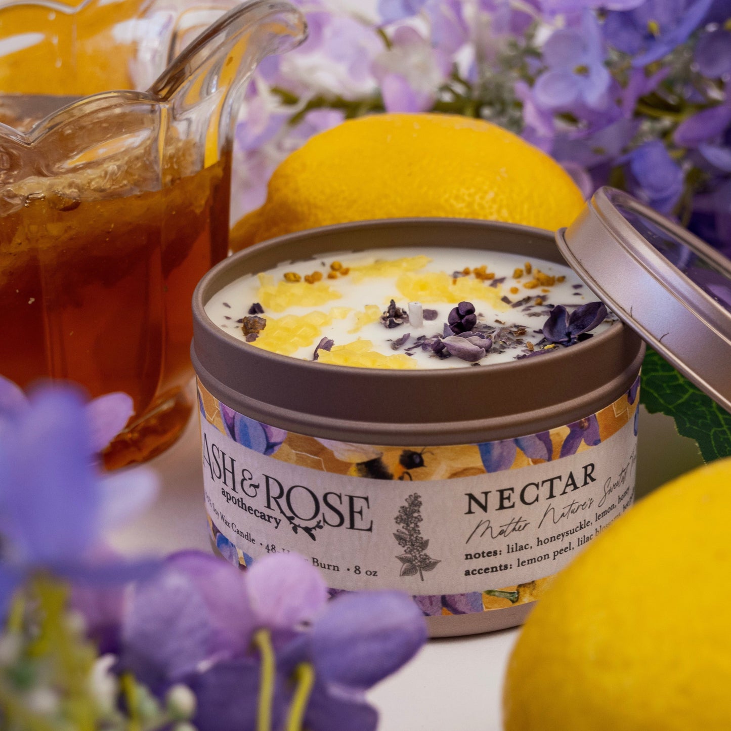 NECTAR Lilac Lemon Honey Candle