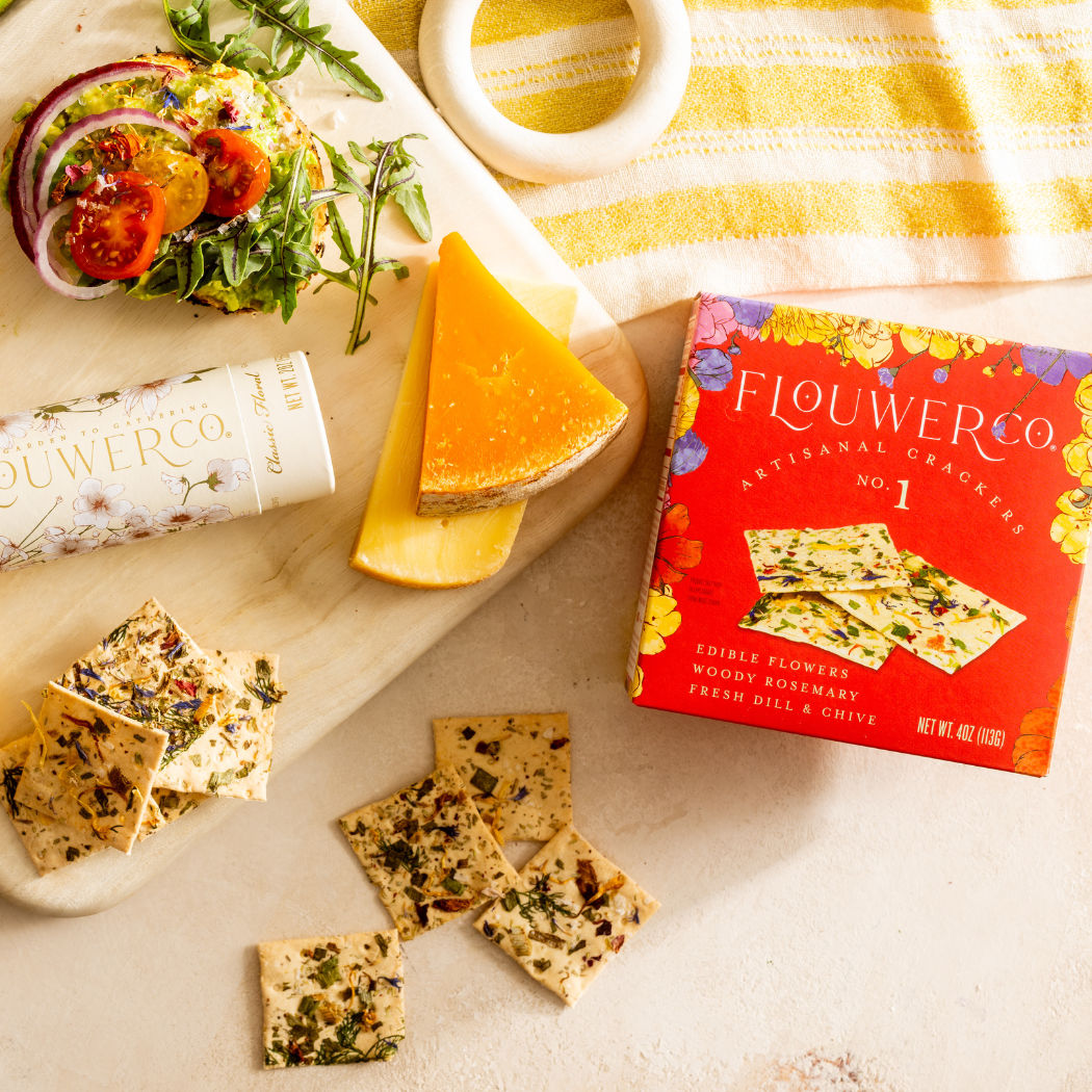No. 1 - Artisanal Edible Floral Crackers