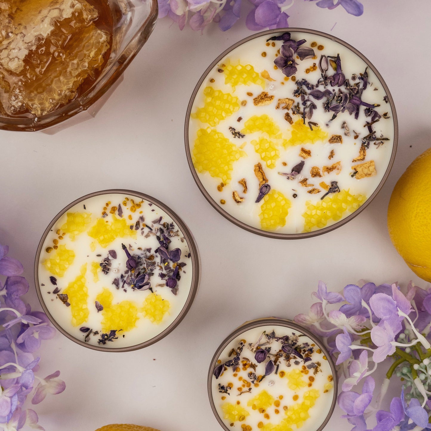NECTAR Lilac Lemon Honey Candle