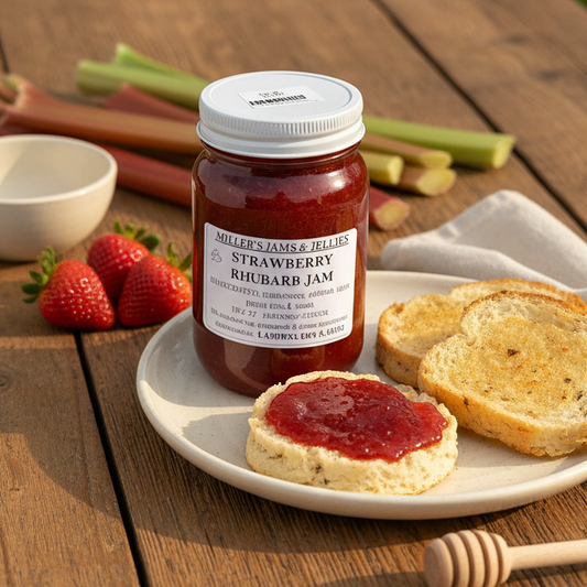 Miller’s Strawberry Rhubarb Jam | Authentic Local Amish-Made Spread