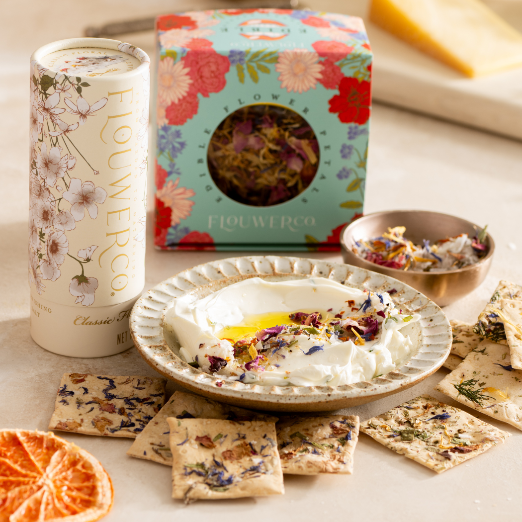 No. 1 - Artisanal Edible Floral Crackers