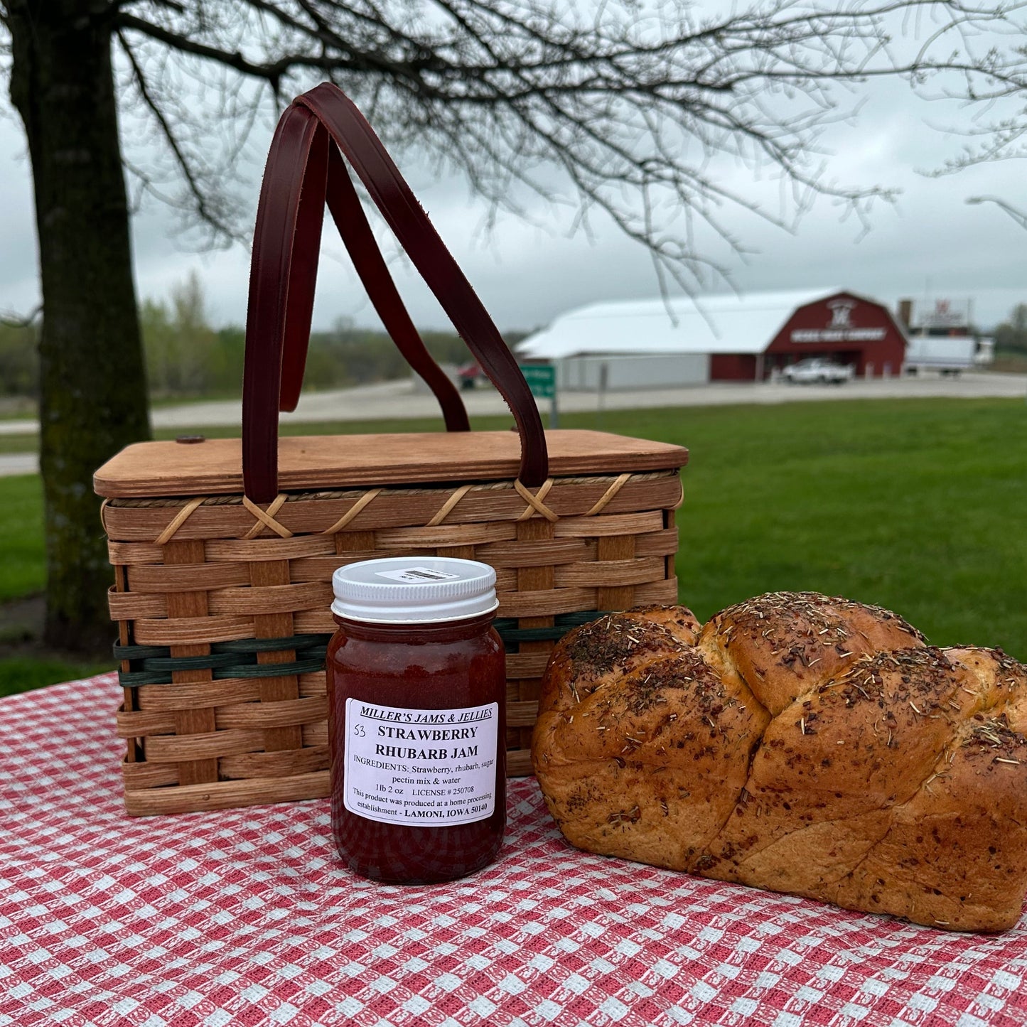 Miller’s Strawberry Rhubarb Jam | Authentic Local Amish-Made Spread