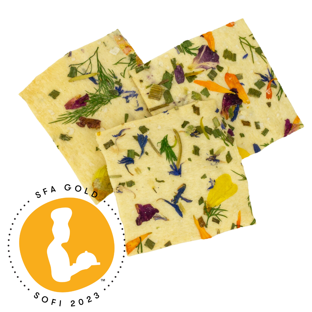 No. 1 - Artisanal Edible Floral Crackers