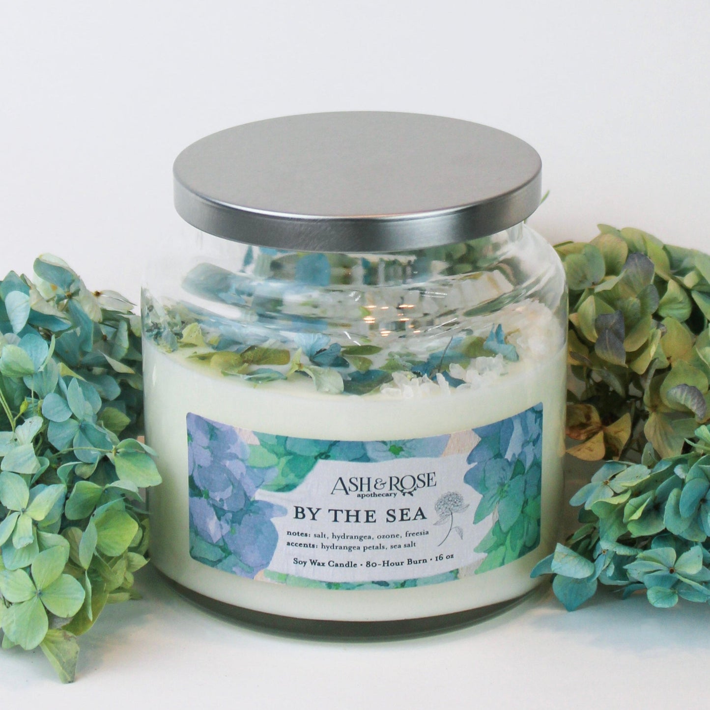 BY THE SEA Hydrangea Sea Salt Candle