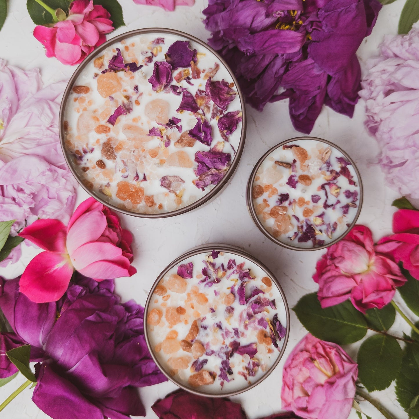 LOVE NOTES Rose + Pink Salt Candle