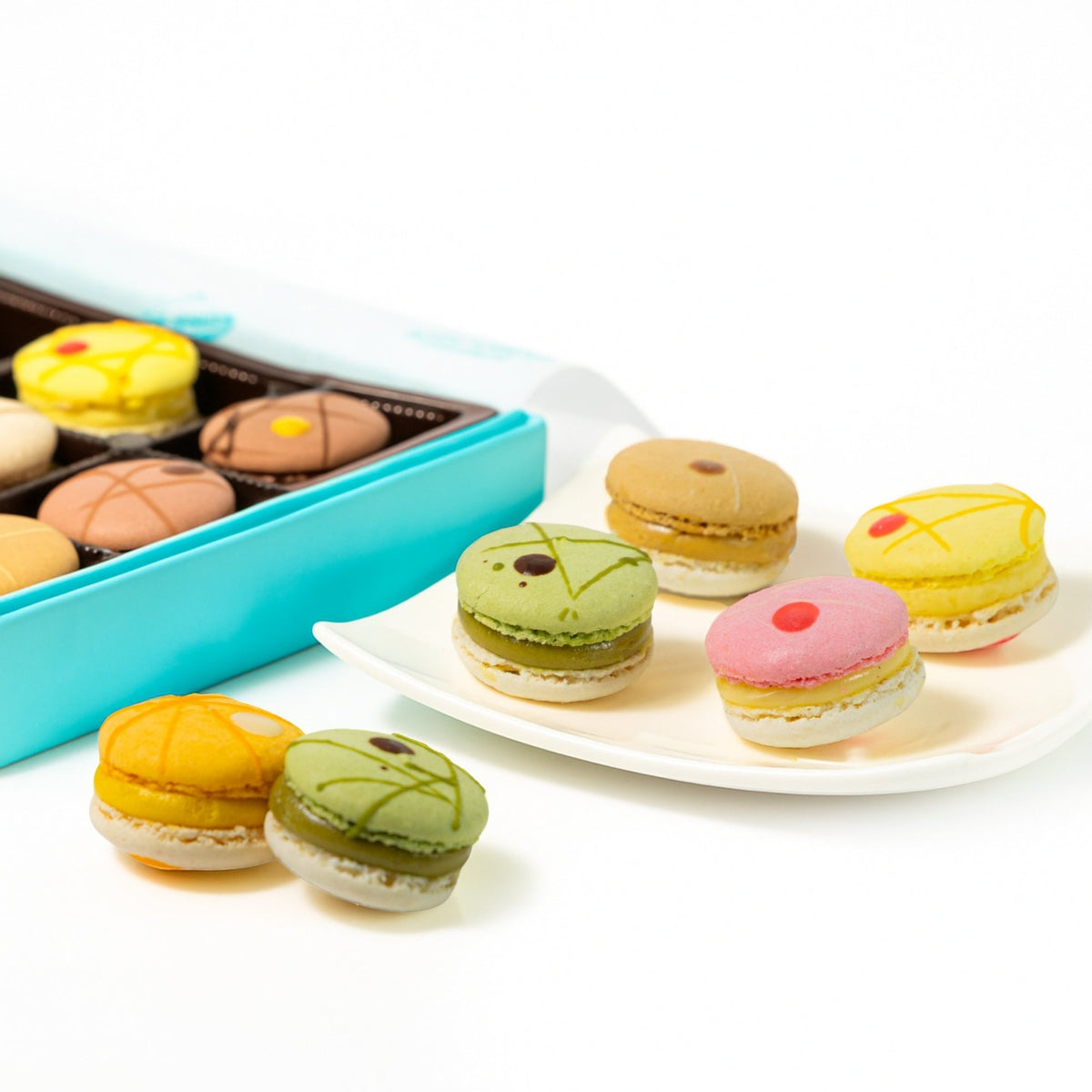 Andy Anand French Macarons, 12-Piece Gift Box – Gluten-Free, Made Fresh Daily, Assorted Gourmet Flavors – Birthday, Holiday & Celebration - Armand’s Maison & Marché