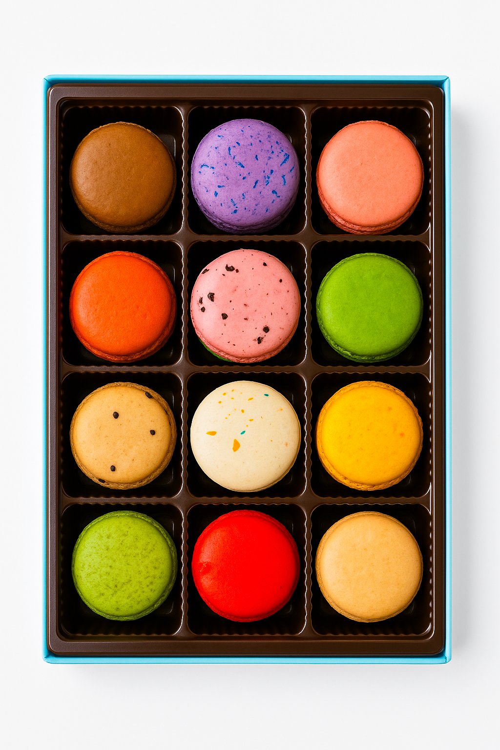 Andy Anand French Macarons, 12-Piece Gift Box – Gluten-Free, Made Fresh Daily, Assorted Gourmet Flavors – Birthday, Holiday & Celebration - Armand’s Maison & Marché