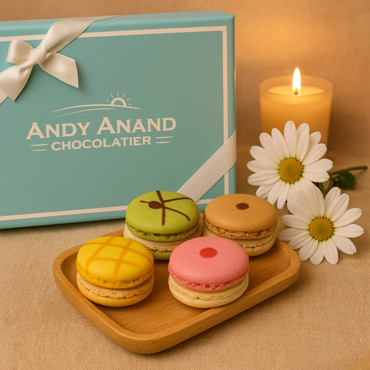 Andy Anand French Macarons, 48-Piece Gift Box – Made Fresh Daily, Decadent Assorted Flavors, Gluten-Free – Birthday & Holiday Gift Box - Armand’s Maison & Marché