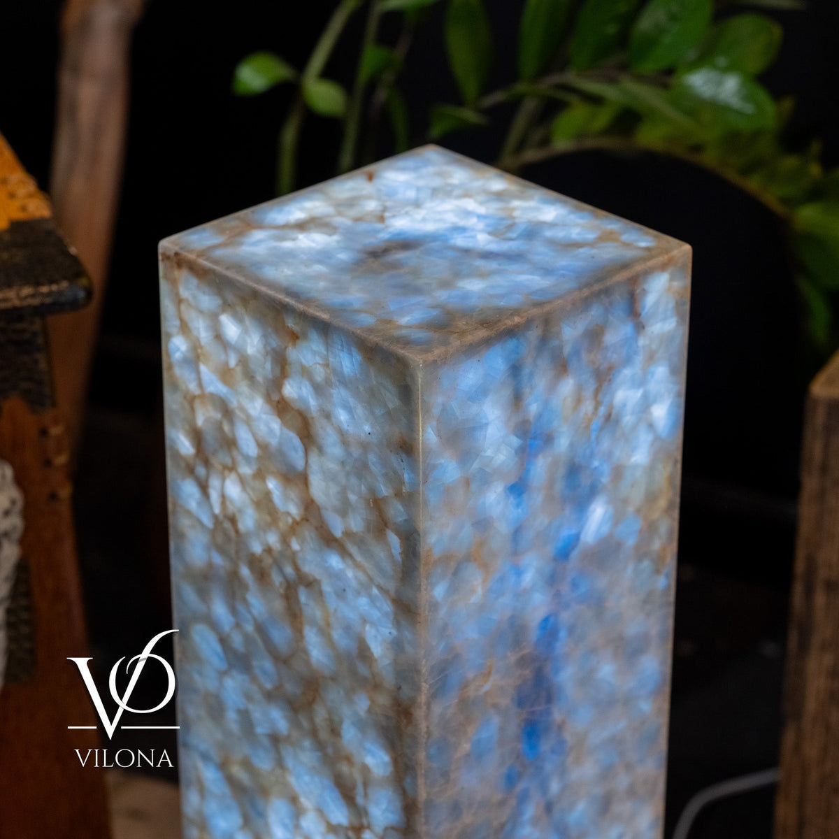 Arctic Onyx Floor Lamp - Small - 27.5"H x 8"W - Square - 4 - Armand’s Maison & Marché
