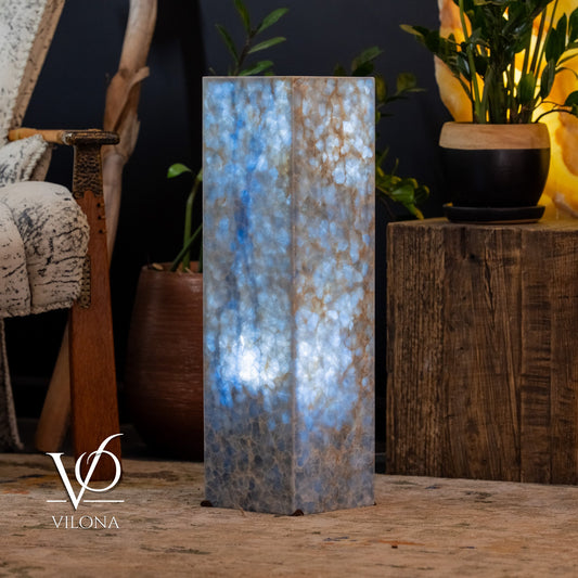 Arctic Onyx Floor Lamp - Small - 27.5"H x 8"W - Square - 4 - Armand’s Maison & Marché