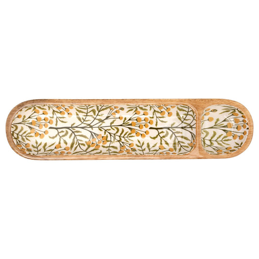Autumn Acorn - 2 Section Tray - Armand’s Maison & Marché
