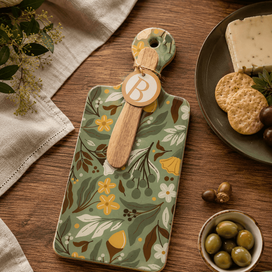 Autumn Acorn Ceramic CUTErie Cheese Board Fall Autumn - Armand’s Maison & Marché