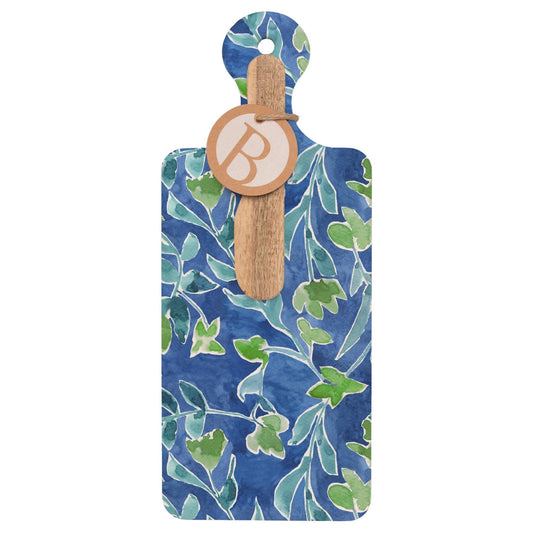 Azure & Ivy Blue CUTErie Cheese Board & Wood Spreader Set - Armand’s Maison & Marché