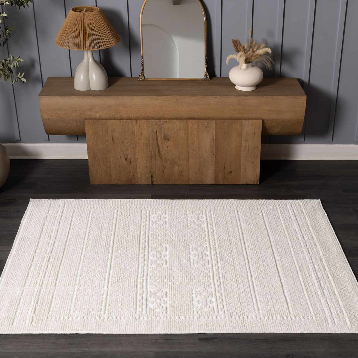 Bahar Cream Washable Area Rug - Armand’s Maison & Marché