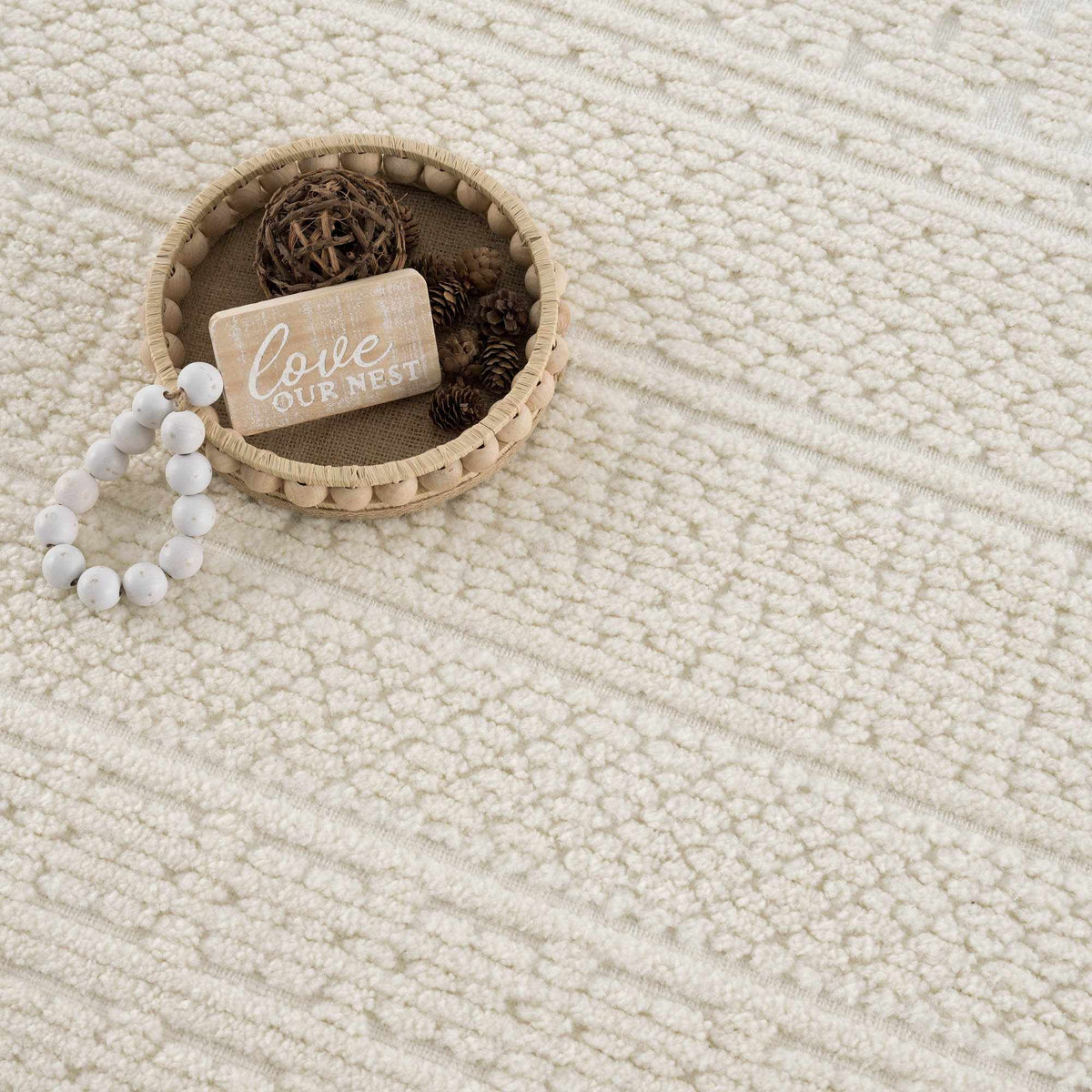 Bahar Cream Washable Area Rug - Armand’s Maison & Marché