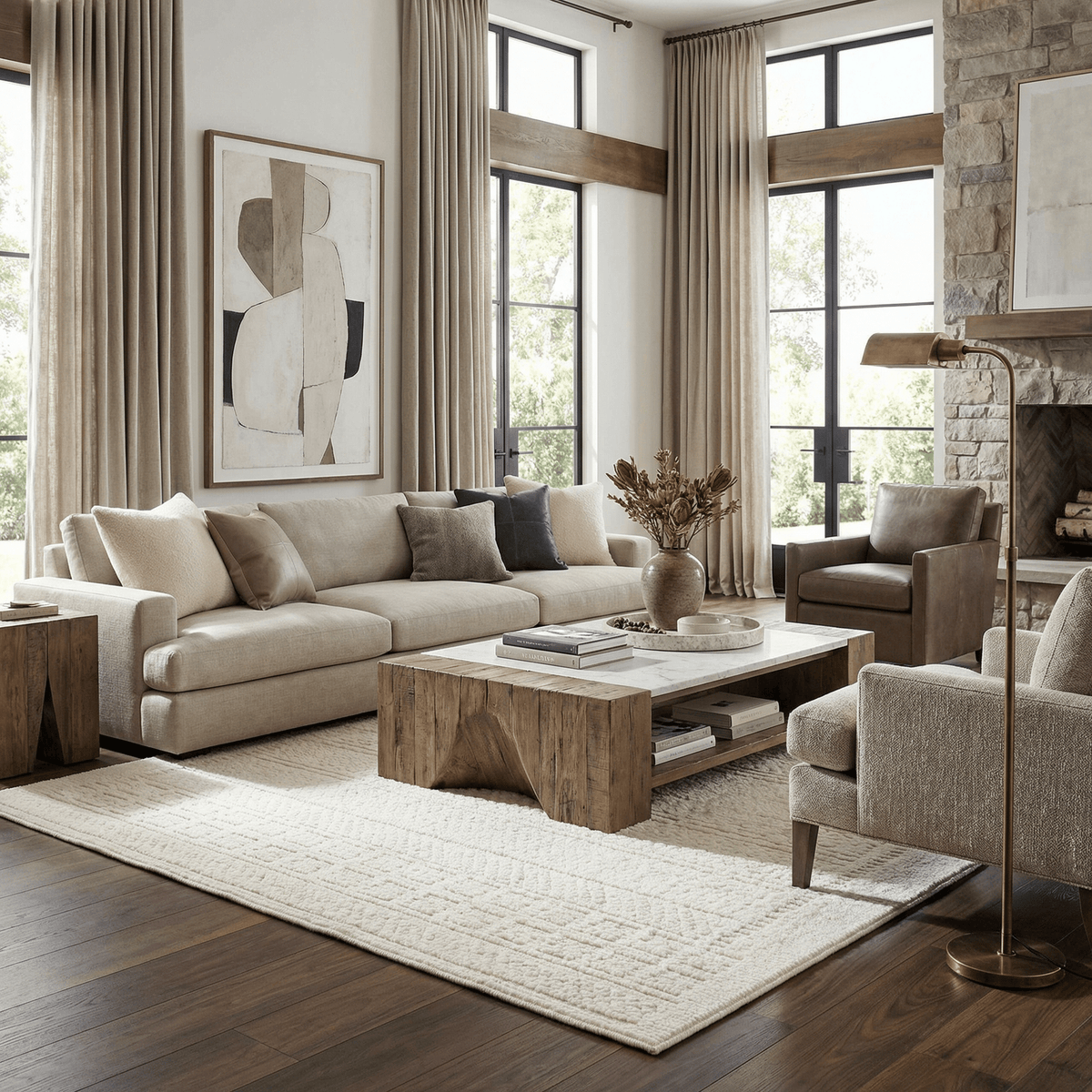Bahar Cream Washable Area Rug - Armand’s Maison & Marché