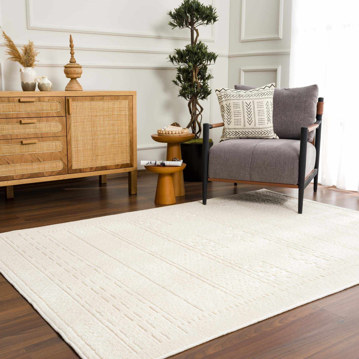 Bahar Cream Washable Area Rug - Armand’s Maison & Marché