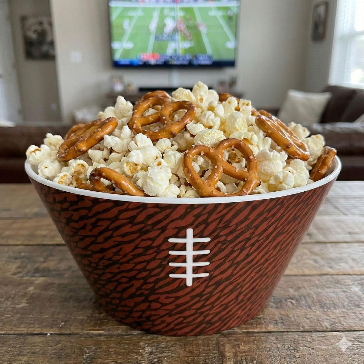 Brown Football Snack & Serving Reusable Melamine Bowl - Armand’s Maison & Marché