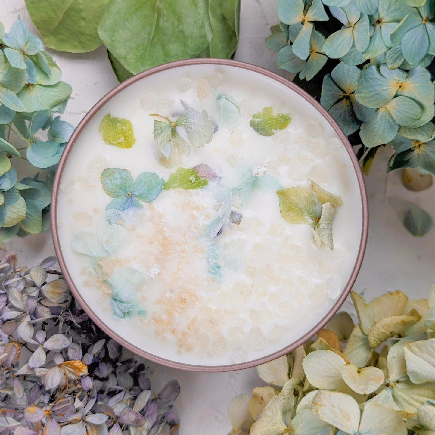BY THE SEA Hydrangea Sea Salt Candle - Armand’s Maison & Marché