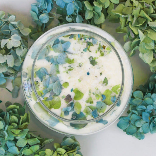 BY THE SEA Hydrangea Sea Salt Candle - Armand’s Maison & Marché
