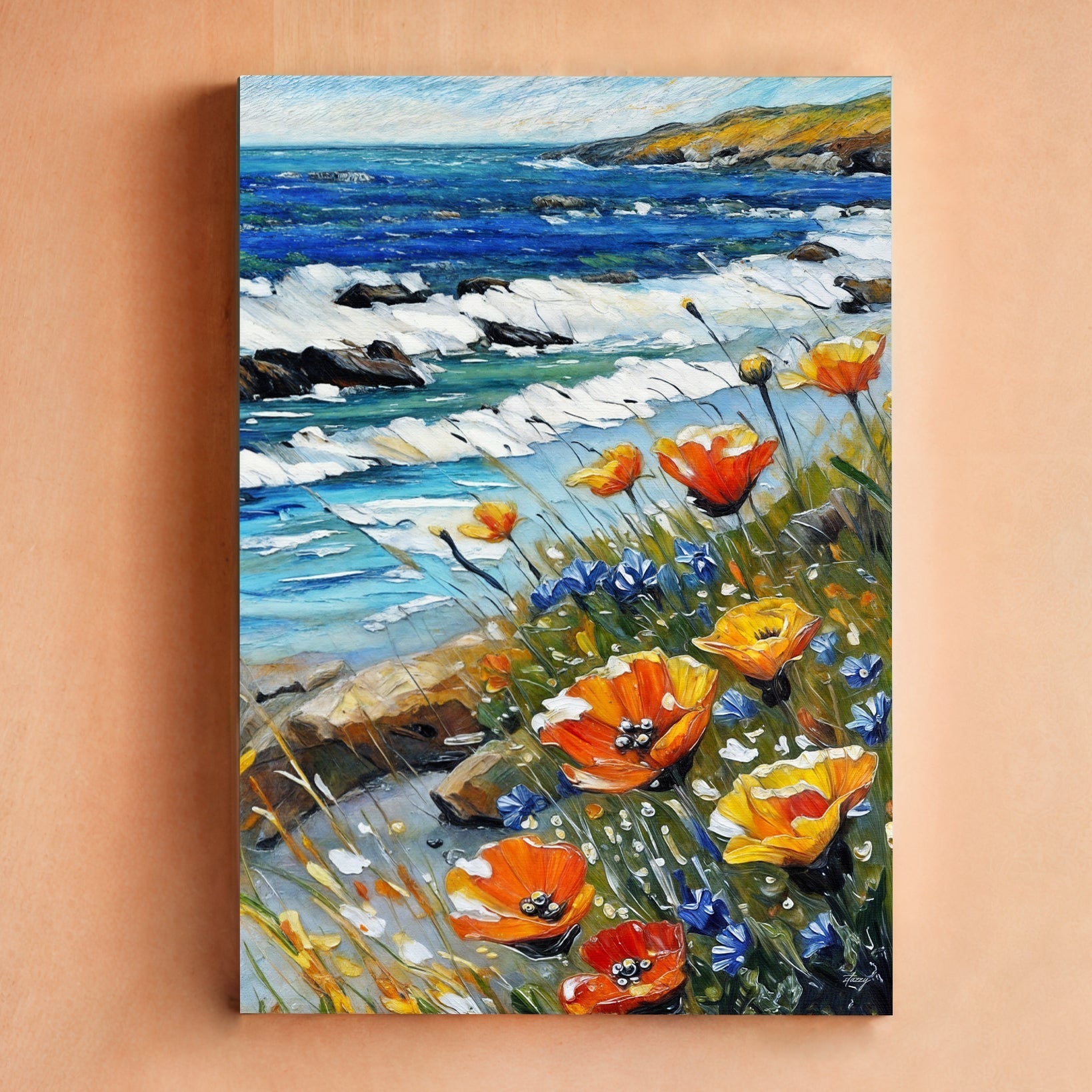 Canvas Print: "Coastal Blooms" - Armand’s Maison & Marché