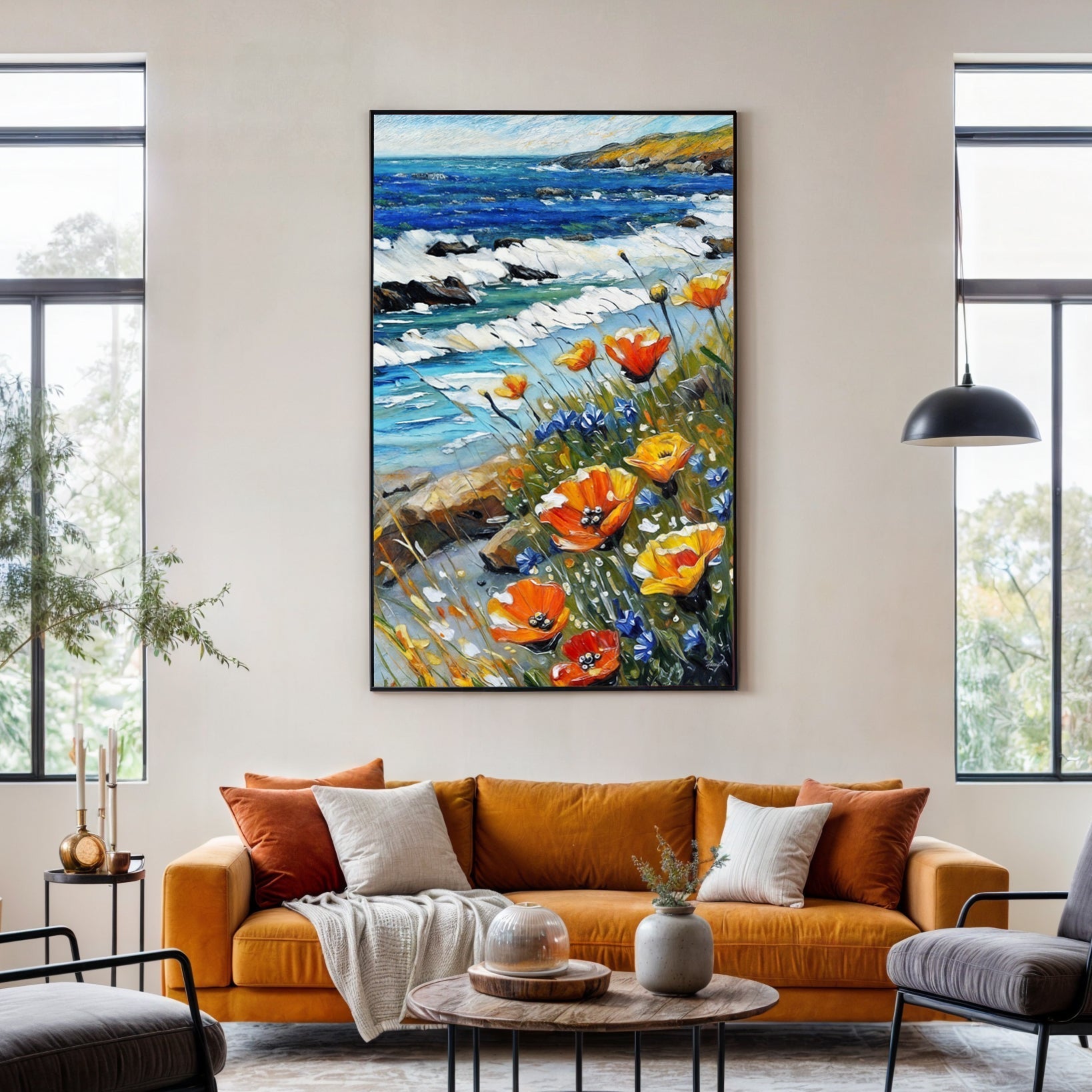Canvas Print: "Coastal Blooms" - Armand’s Maison & Marché