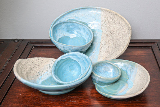 Coastal Swirly Bowls- Made to Order - Armand’s Maison & Marché