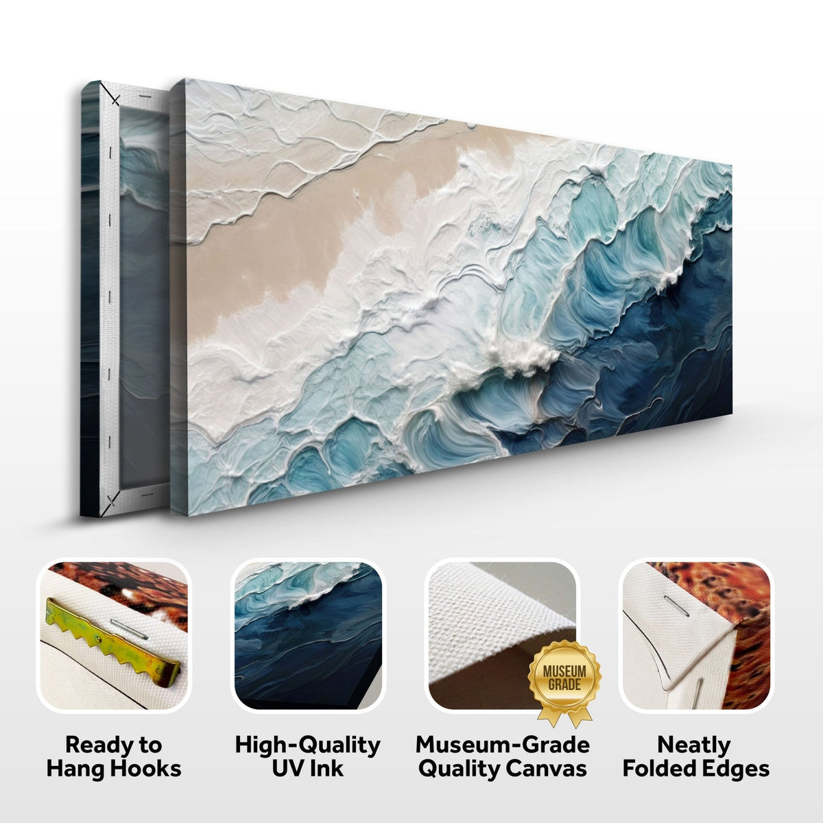 Crashing Coastal Waves Wall Art - Armand’s Maison & Marché