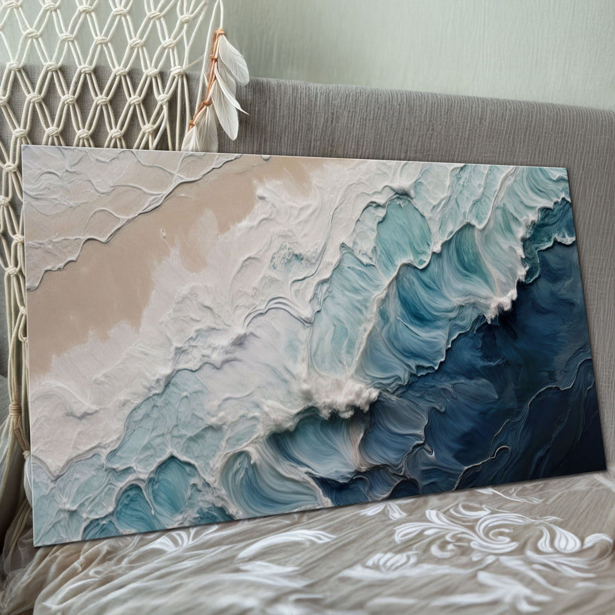 Crashing Coastal Waves Wall Art - Armand’s Maison & Marché