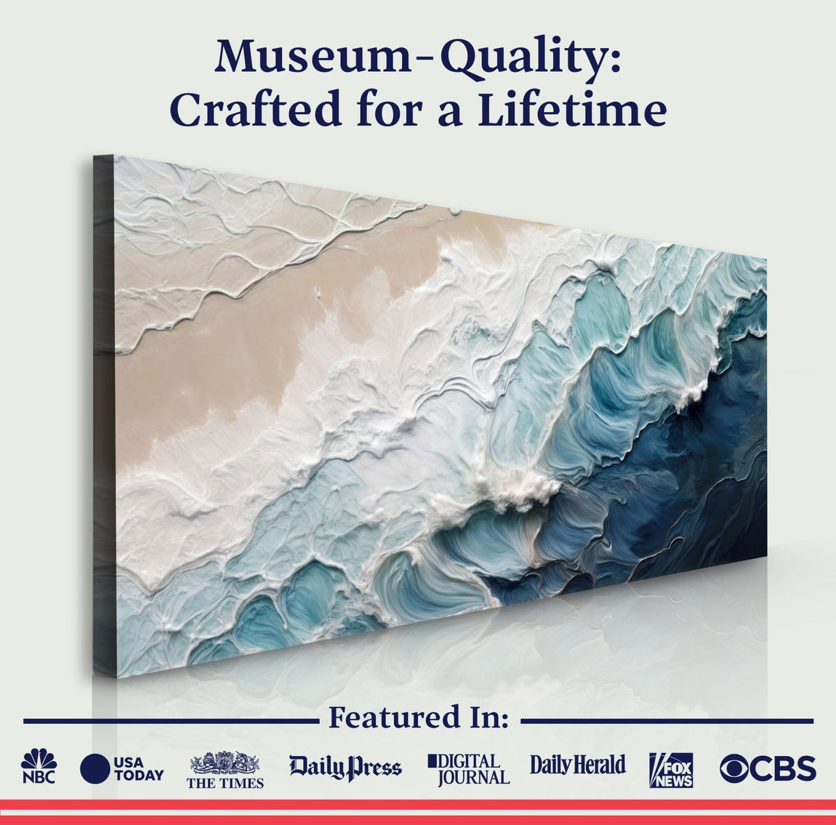 Crashing Coastal Waves Wall Art - Armand’s Maison & Marché