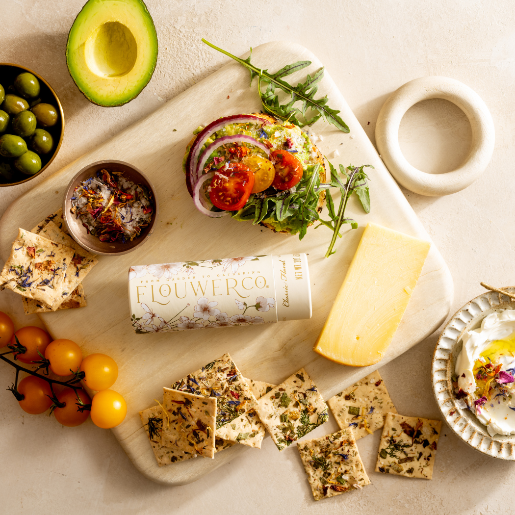 No. 1 - Artisanal Edible Floral Crackers