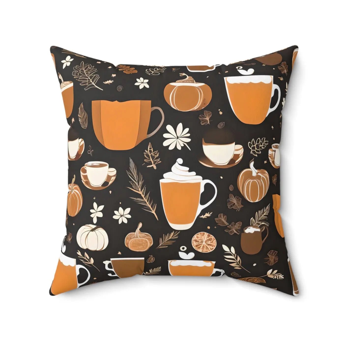 Dipaliz Fall Season Beverage Polyester Square Pillow 18x18 - Armand’s Maison & Marché