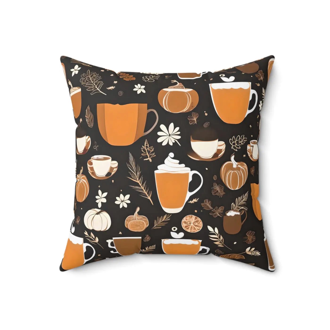 Dipaliz Fall Season Beverage Polyester Square Pillow 18x18 - Armand’s Maison & Marché