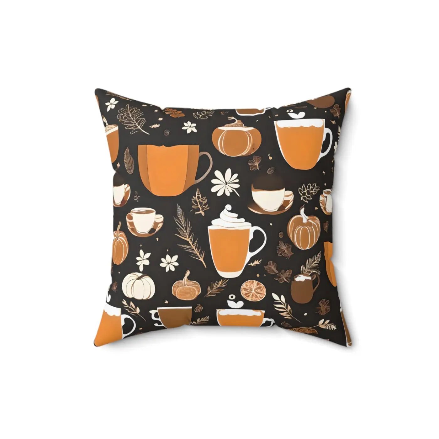 Dipaliz Fall Season Beverage Polyester Square Pillow 18x18 - Armand’s Maison & Marché