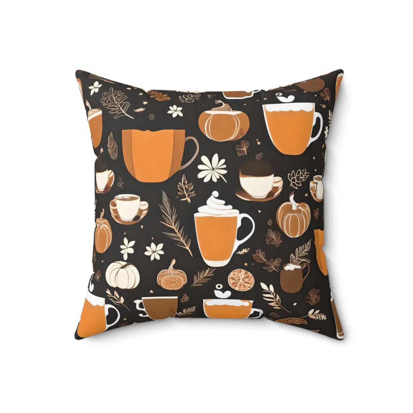 Dipaliz Fall Season Beverage Polyester Square Pillow 18x18 - Armand’s Maison & Marché