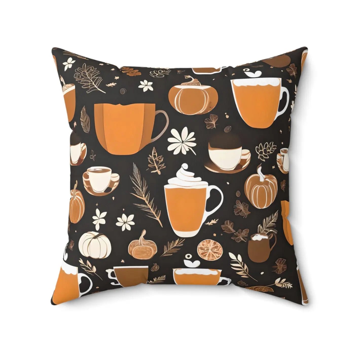 Dipaliz Fall Season Beverage Polyester Square Pillow 18x18 - Armand’s Maison & Marché