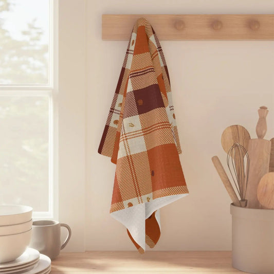 Dipaliz Microfiber Tea Towel Autumn Plaid Quick-dry Performance - Armand’s Maison & Marché
