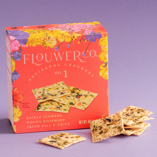 No. 1 - Artisanal Edible Floral Crackers