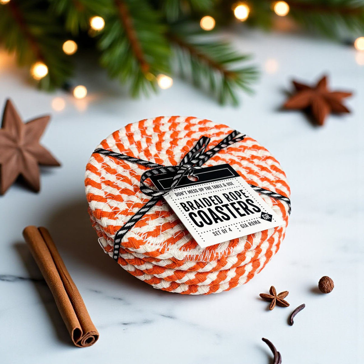 Fall Fabric Coasters - Armand’s Maison & Marché