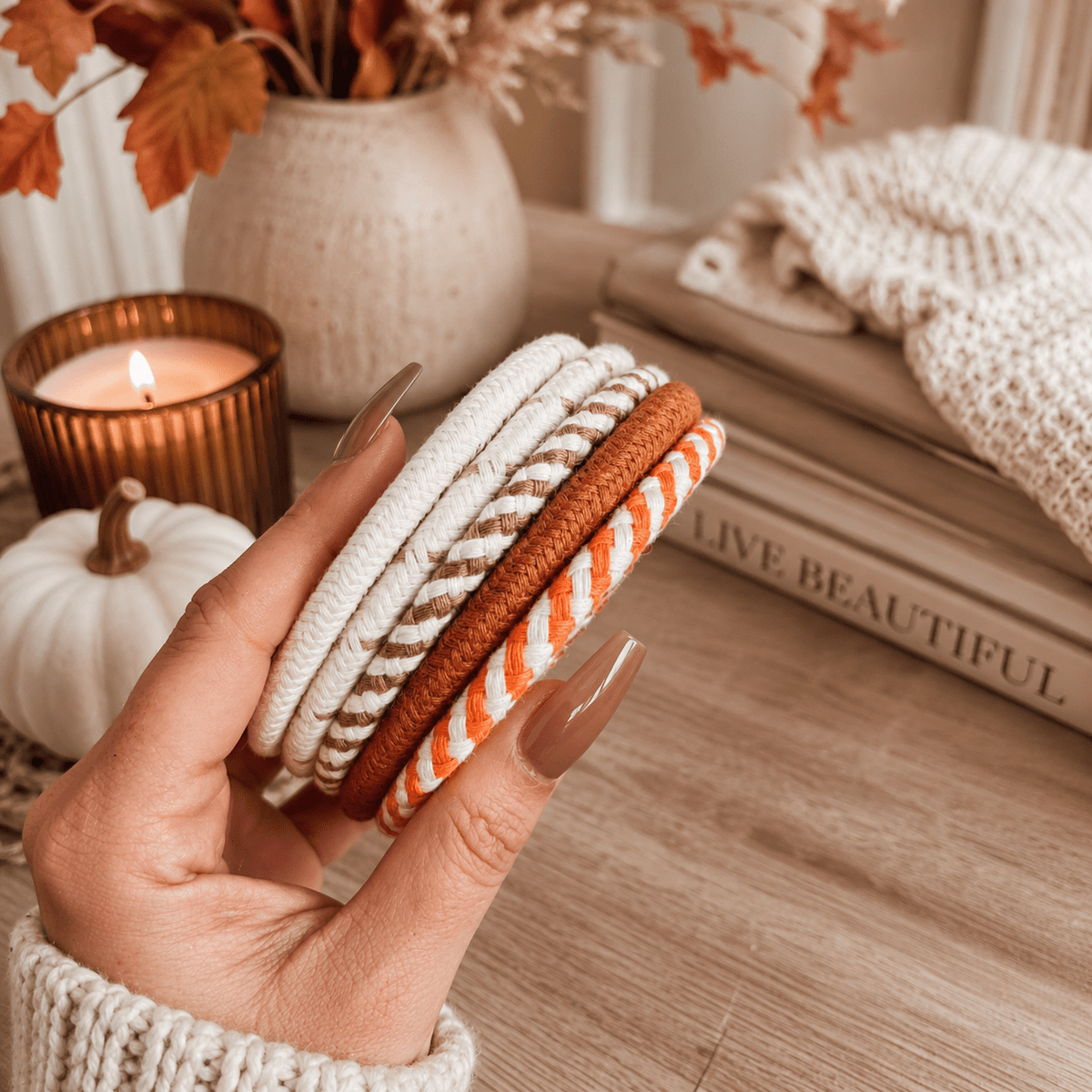 Fall Fabric Coasters - Armand’s Maison & Marché