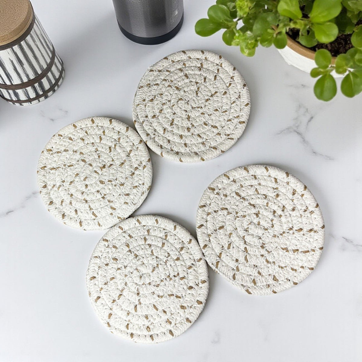 Fall Fabric Coasters - Armand’s Maison & Marché