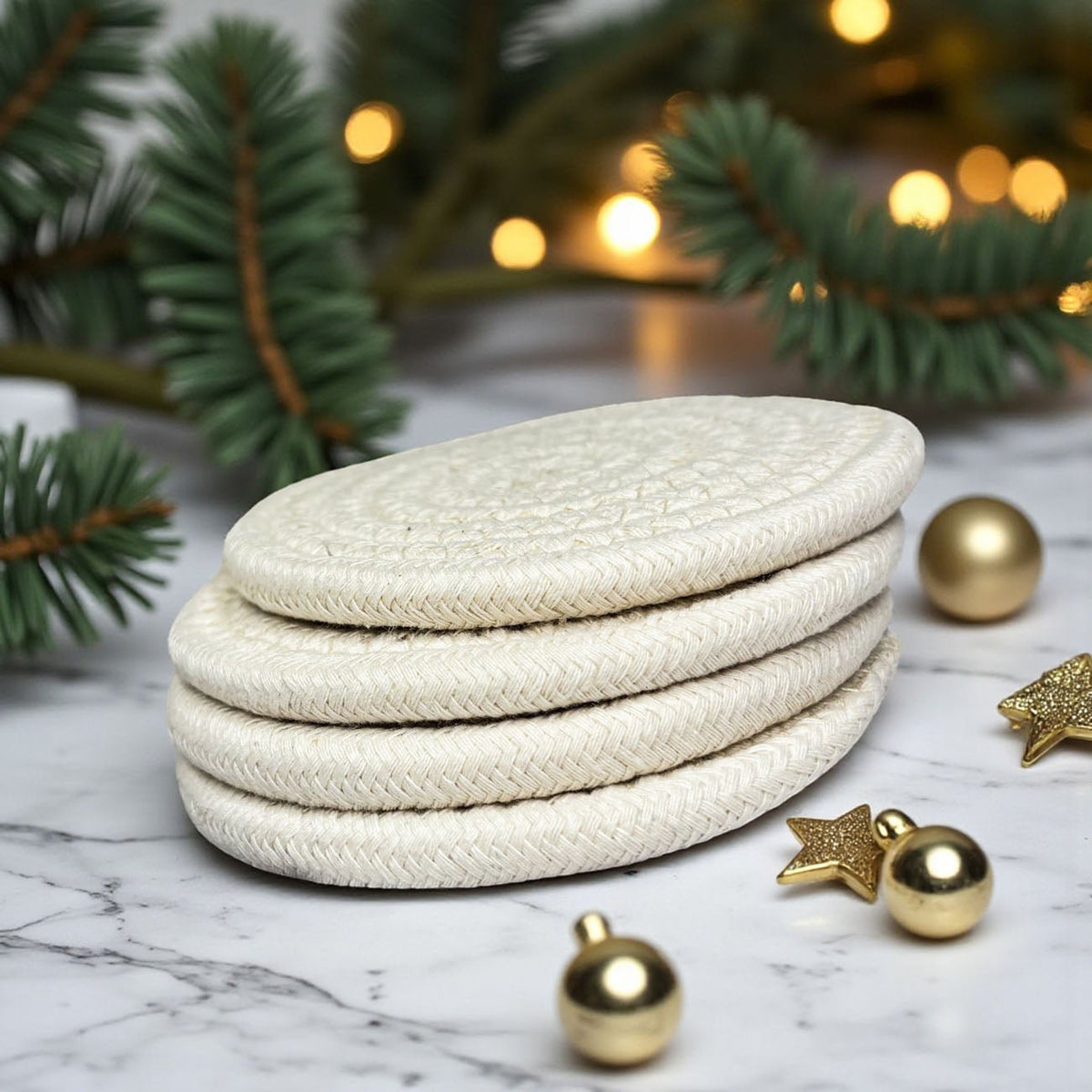 Fall Fabric Coasters - Armand’s Maison & Marché